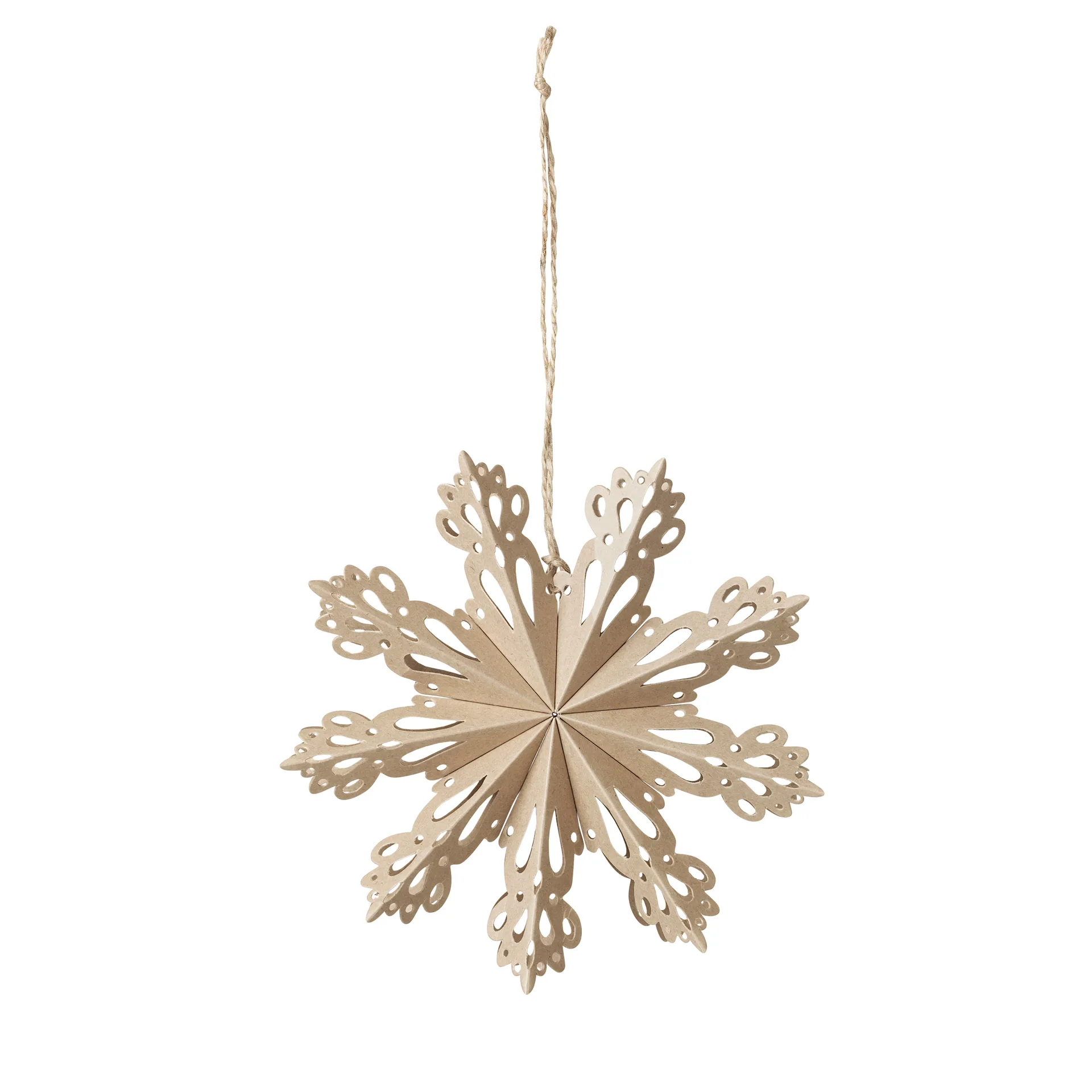Decorazione natalizia Snowflake naturale, Ø 15 cm Broste Copenhagen