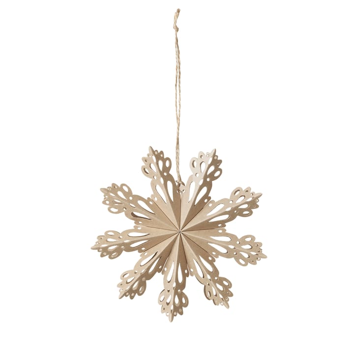 Decorazione natalizia Snowflake naturale - Ø 15 cm - Broste Copenhagen