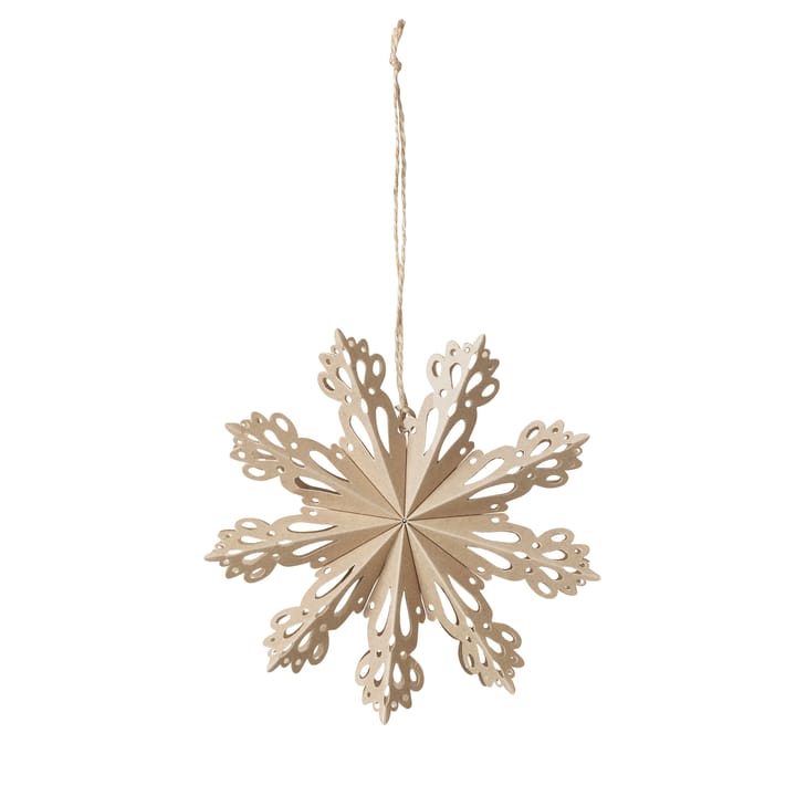 Decorazione natalizia Snowflake naturale - Ø 15 cm - Broste Copenhagen