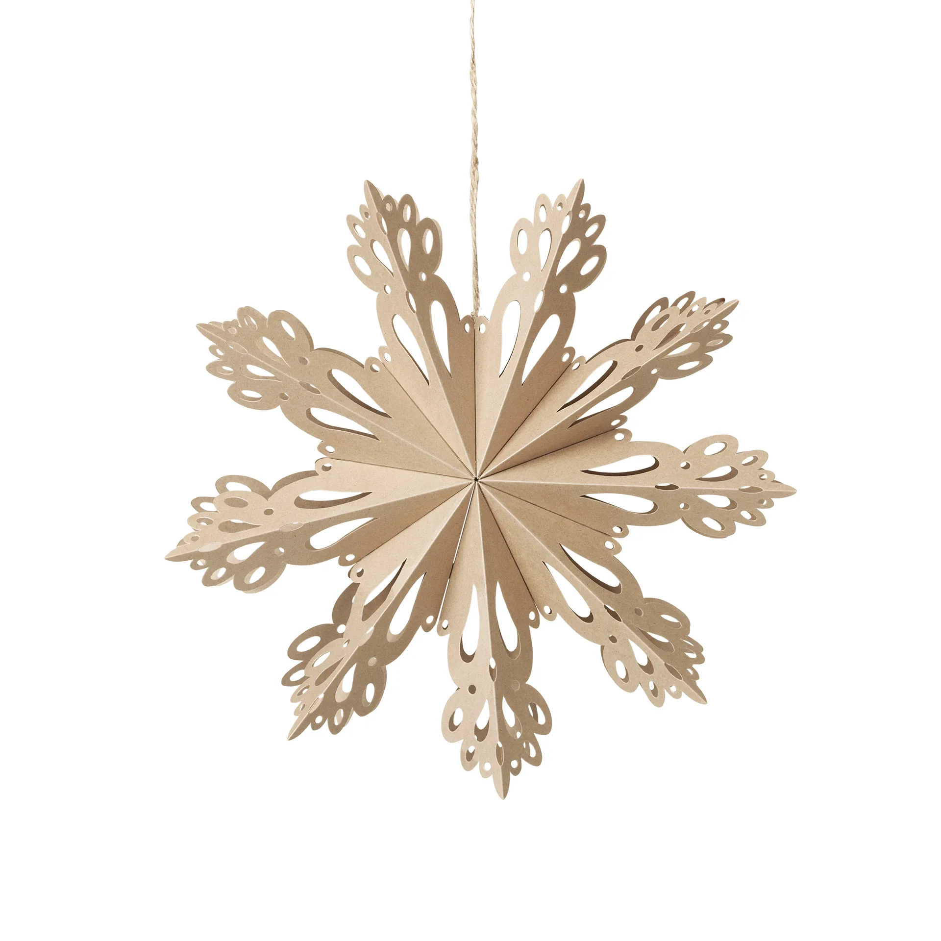 Decorazione natalizia Snowflake naturale, Ø 30 cm Broste Copenhagen