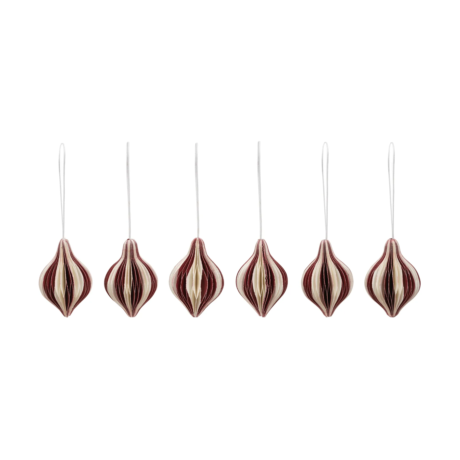 Decorazione natalizia Spira, Burgundy-Off White Broste Copenhagen