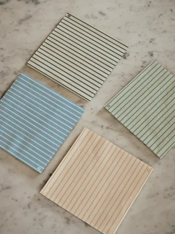 Dolly tovaglioli di carta 33x33 cm confezione da 20 - Light blu-bianco - Broste Copenhagen