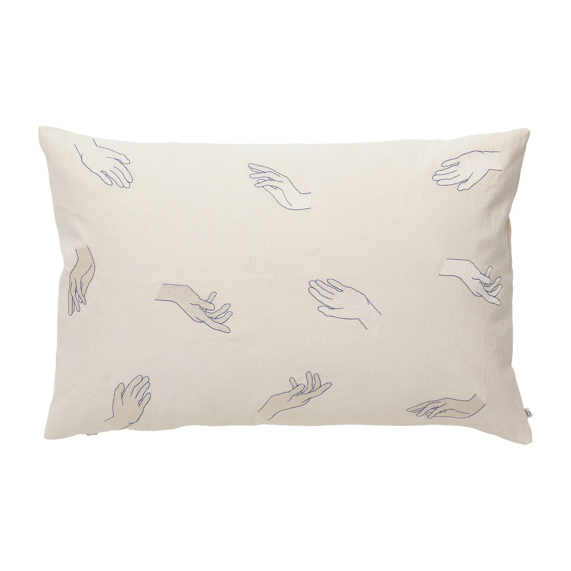 Federa Touch 40x60 cm, Intense blue-off white Broste Copenhagen