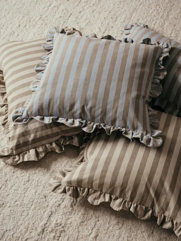 Fodera per cuscino Ina - Brown kelp-castle beige, 40x60 cm - Broste Copenhagen