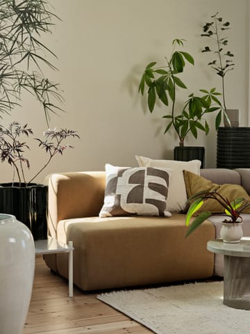 Fodera per cuscino Mundo 50x50 cm - Kangaroo brown-off white - Broste Copenhagen
