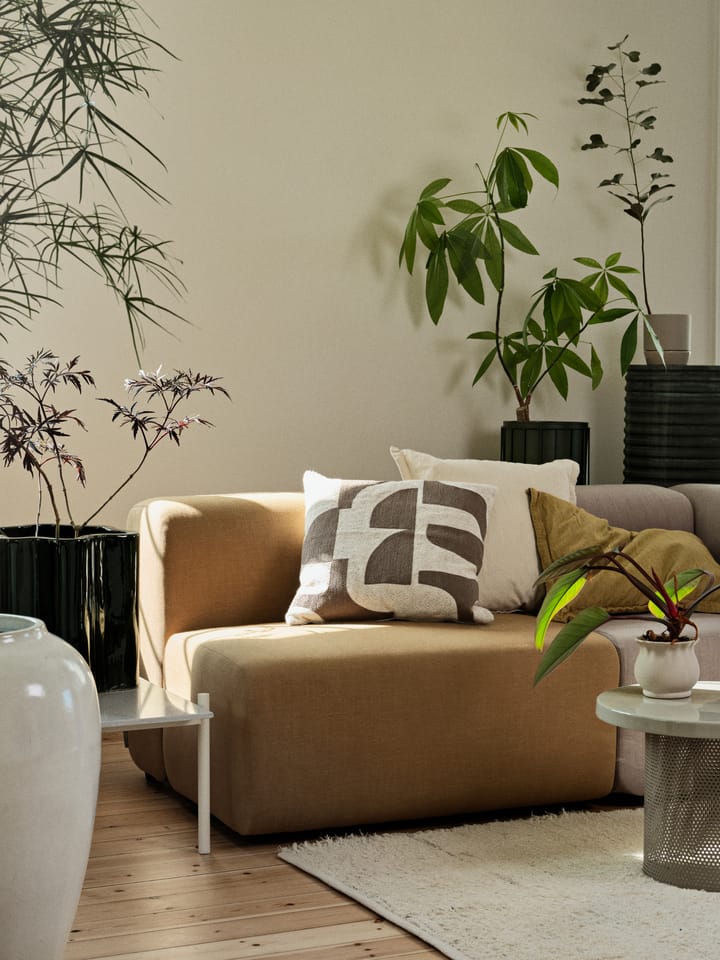 Fodera per cuscino Mundo 50x50 cm, Kangaroo brown-off white Broste Copenhagen