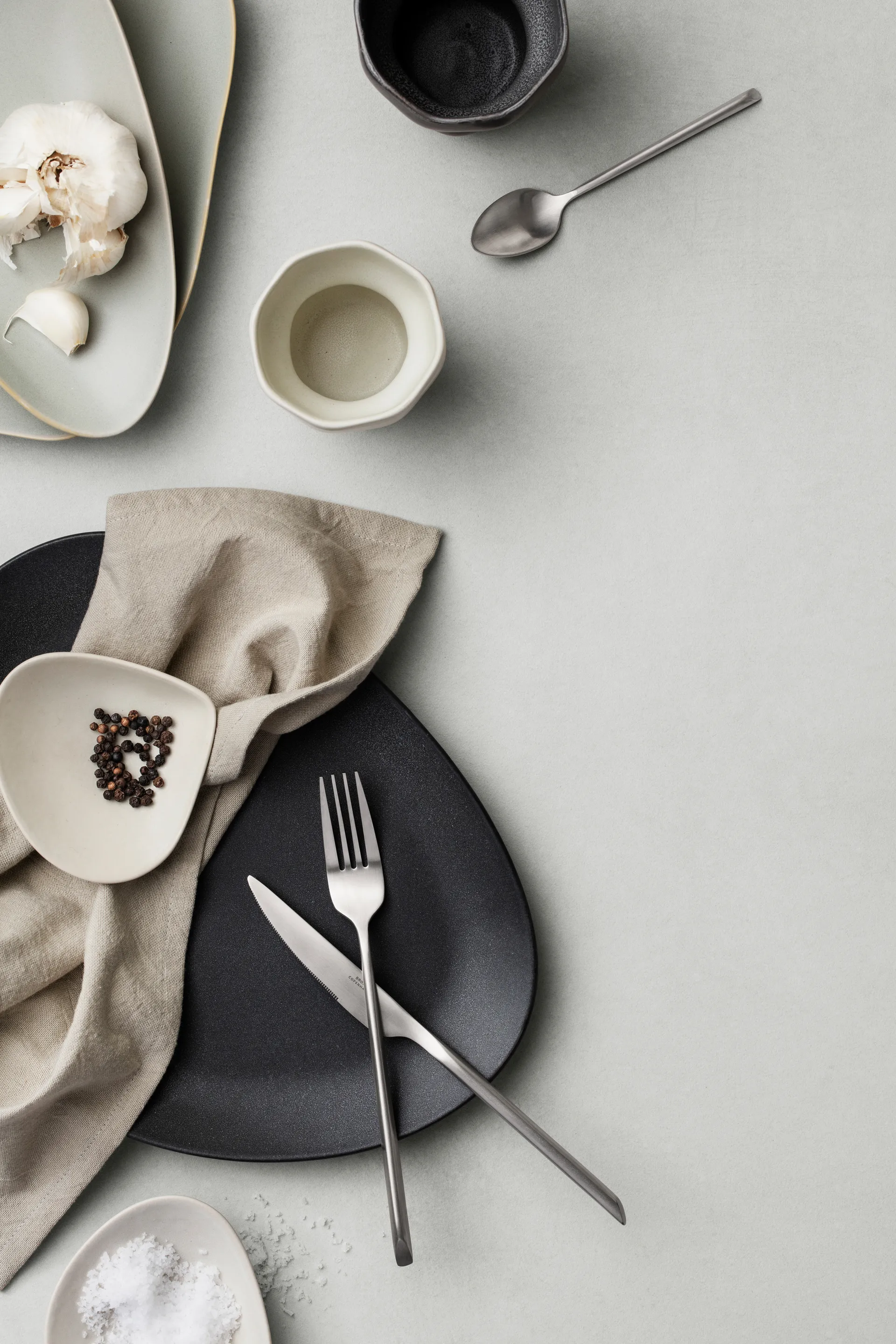 Forchetta Sletten, Forgiato interamente satinato Broste Copenhagen