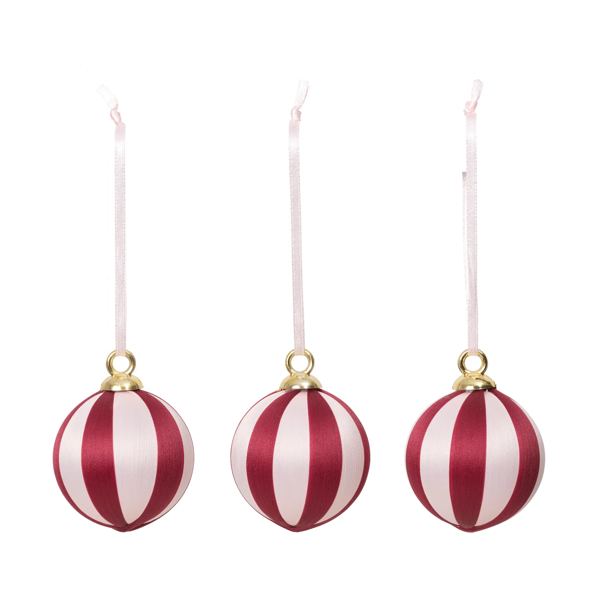 Joy pallina di Natale, Deep Red-Soft Pink Broste Copenhagen