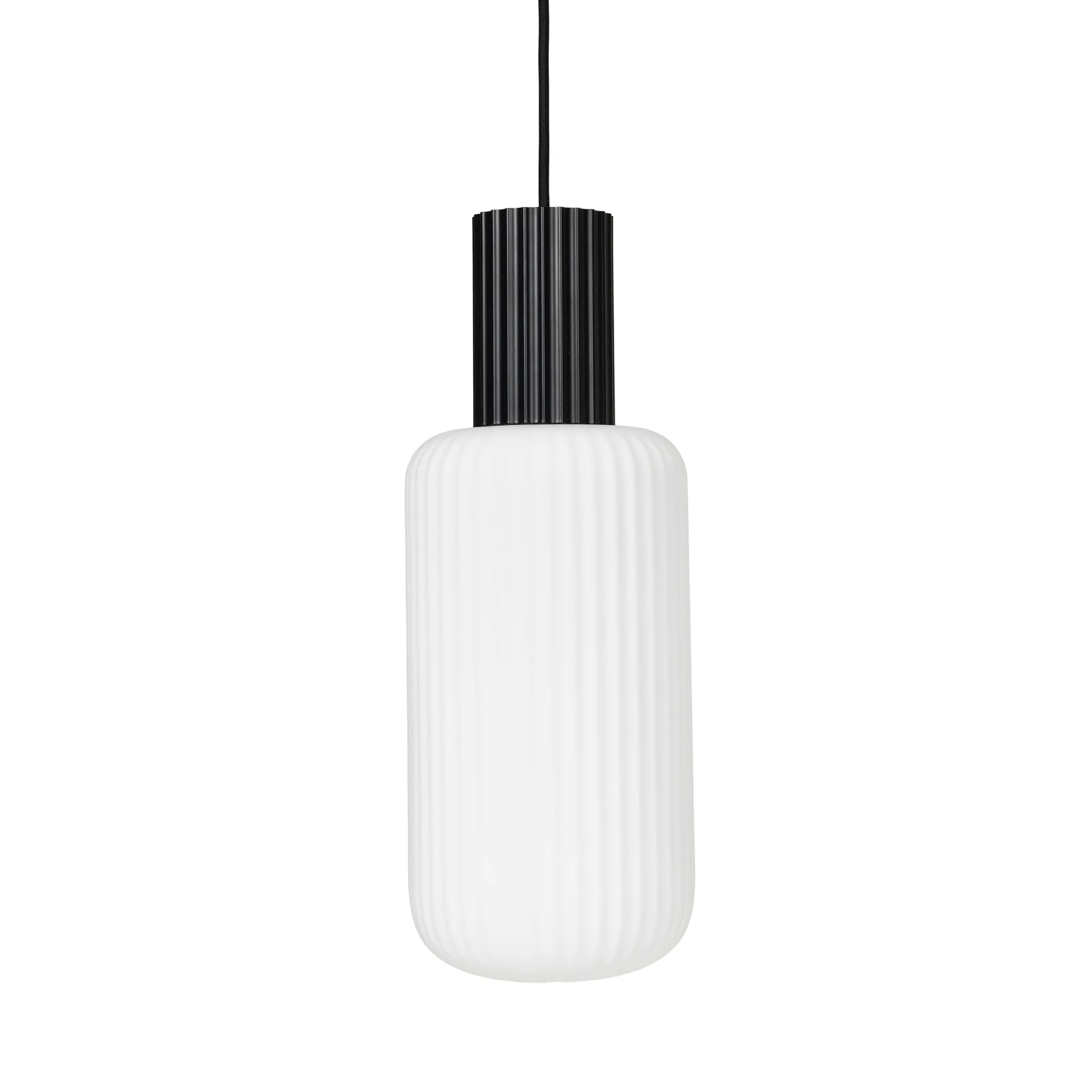 Lampada a sospensione Lolly , bianco e nero - Ø 16 cm Broste Copenhagen