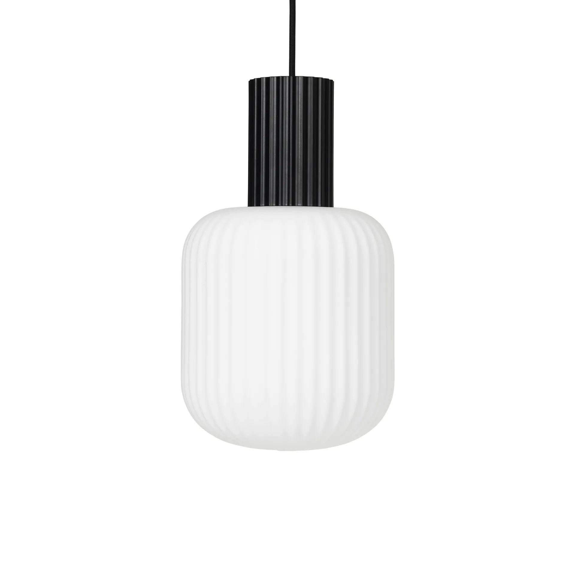 Lampada a sospensione Lolly , bianco e nero - Ø 20 cm Broste Copenhagen