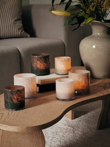 Lanterna  Solai Hurricane - Taupe Warm Grey, Ø8 cm - Broste Copenhagen