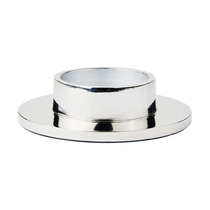 Maro candeliere per candele a blocco - Finitura argento, 4 cm - Broste Copenhagen