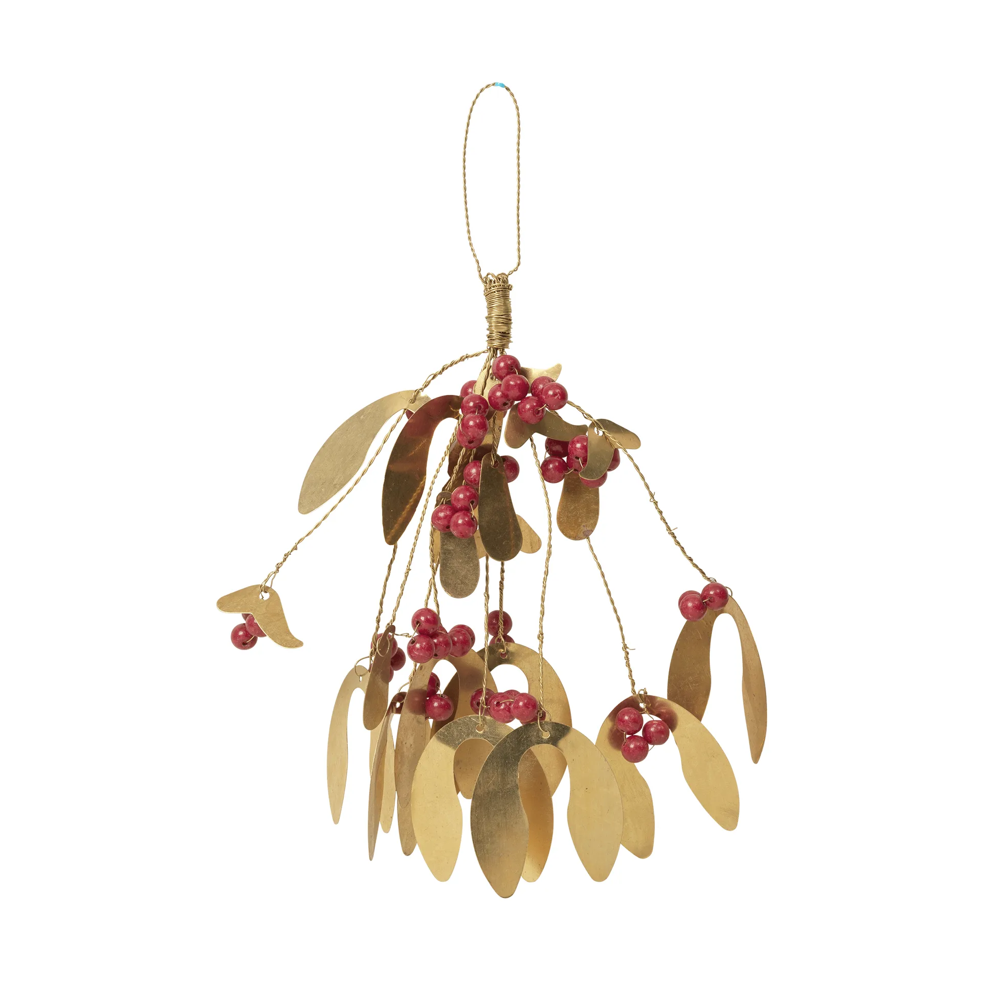 Mistletoe ornamento per albero di Natale, Deep Red Broste Copenhagen
