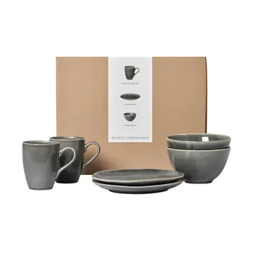 Nordic Rain set colazione per due - 6 pezzi - Broste Copenhagen