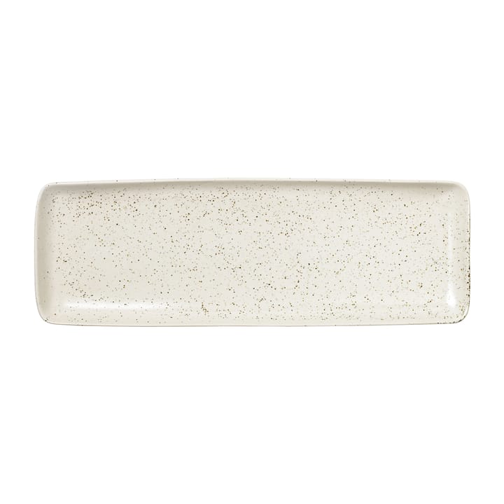 Piattino rettangolare Nordic Vanilla 12,5x35 cm - Cream with grains - Broste Copenhagen