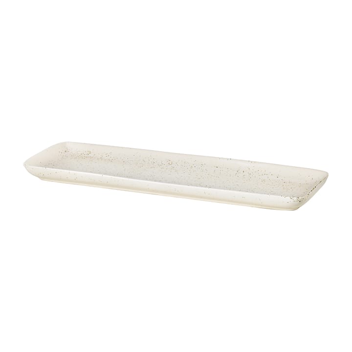 Piattino rettangolare Nordic Vanilla 12,5x35 cm - Cream with grains - Broste Copenhagen