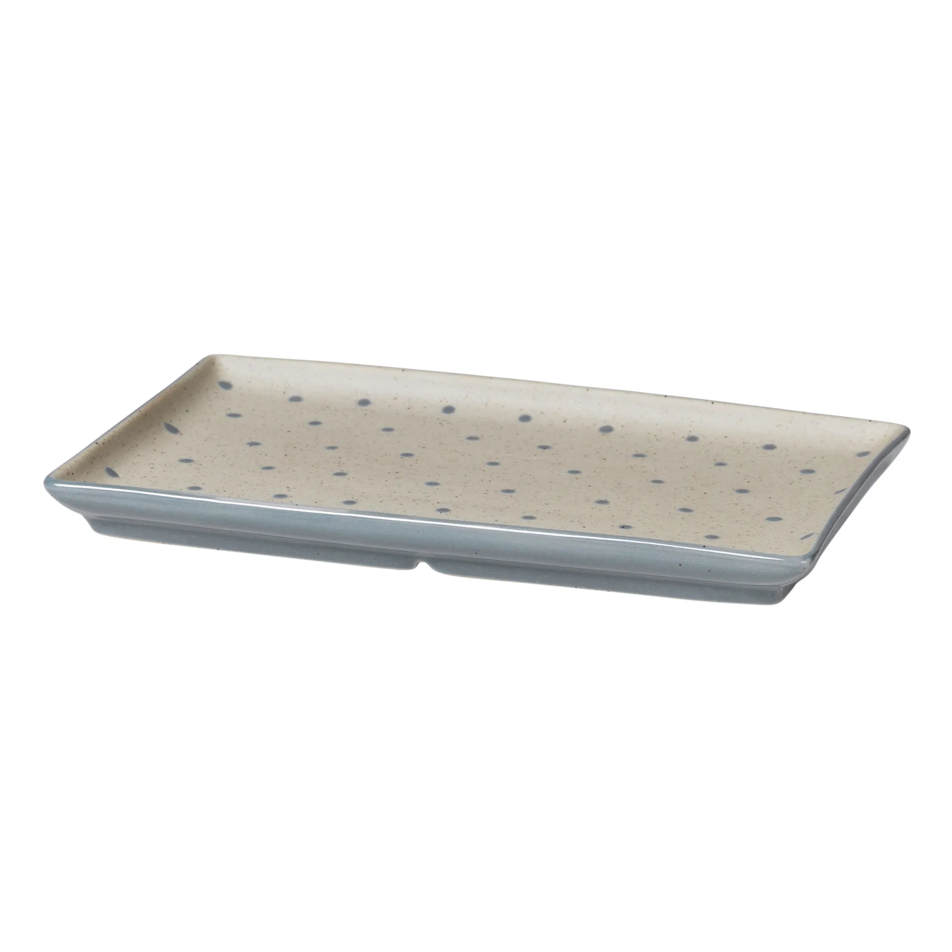Piatto Eli 17,6x20 cm, soft blue dots Broste Copenhagen