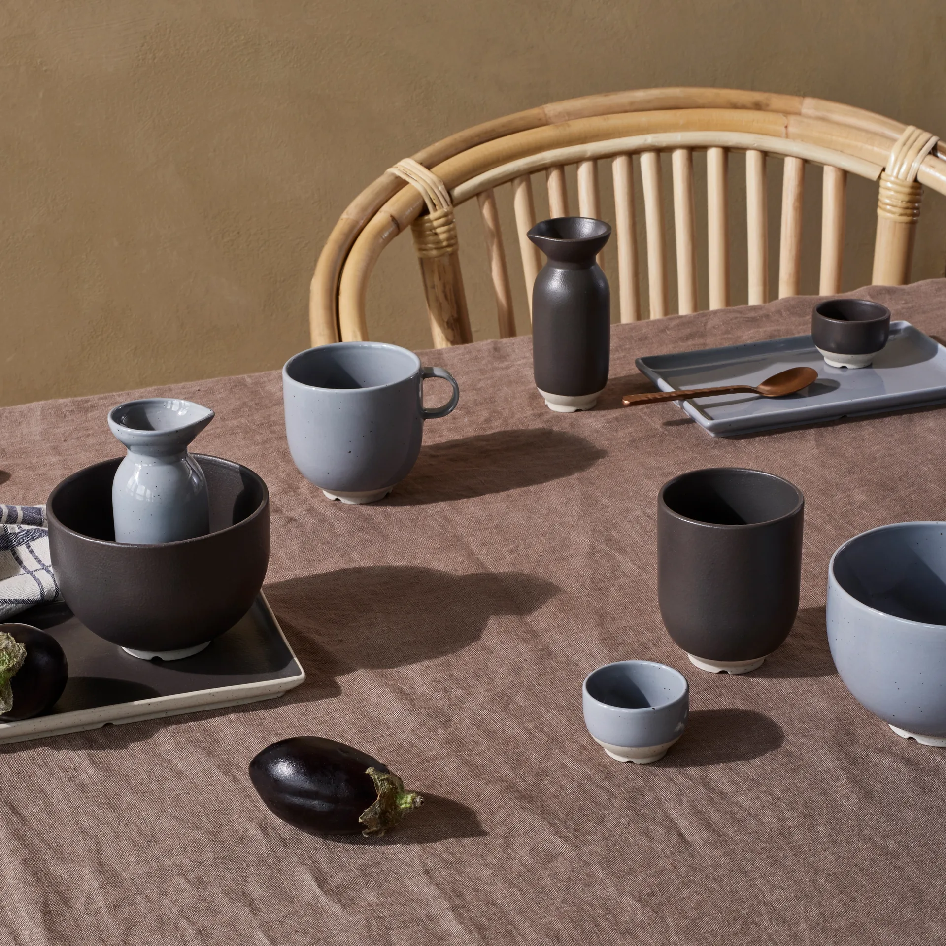 Piatto Eli 17,6x20 cm, soft blue Broste Copenhagen