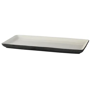 Piatto Esrum 18x36 cm - bianco-grigio - Broste Copenhagen