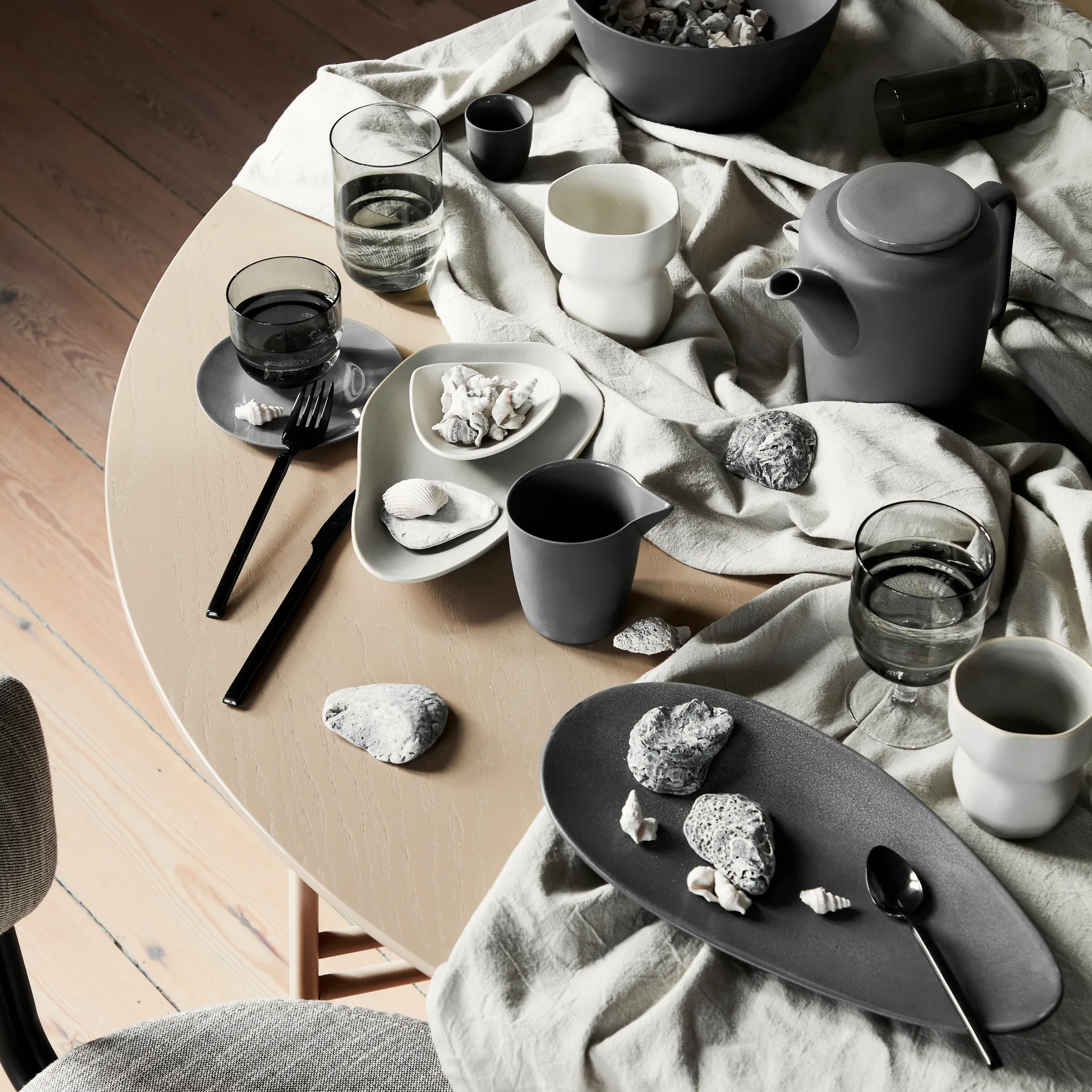 Piatto Limfjord 16x32 cm, soft grey Broste Copenhagen