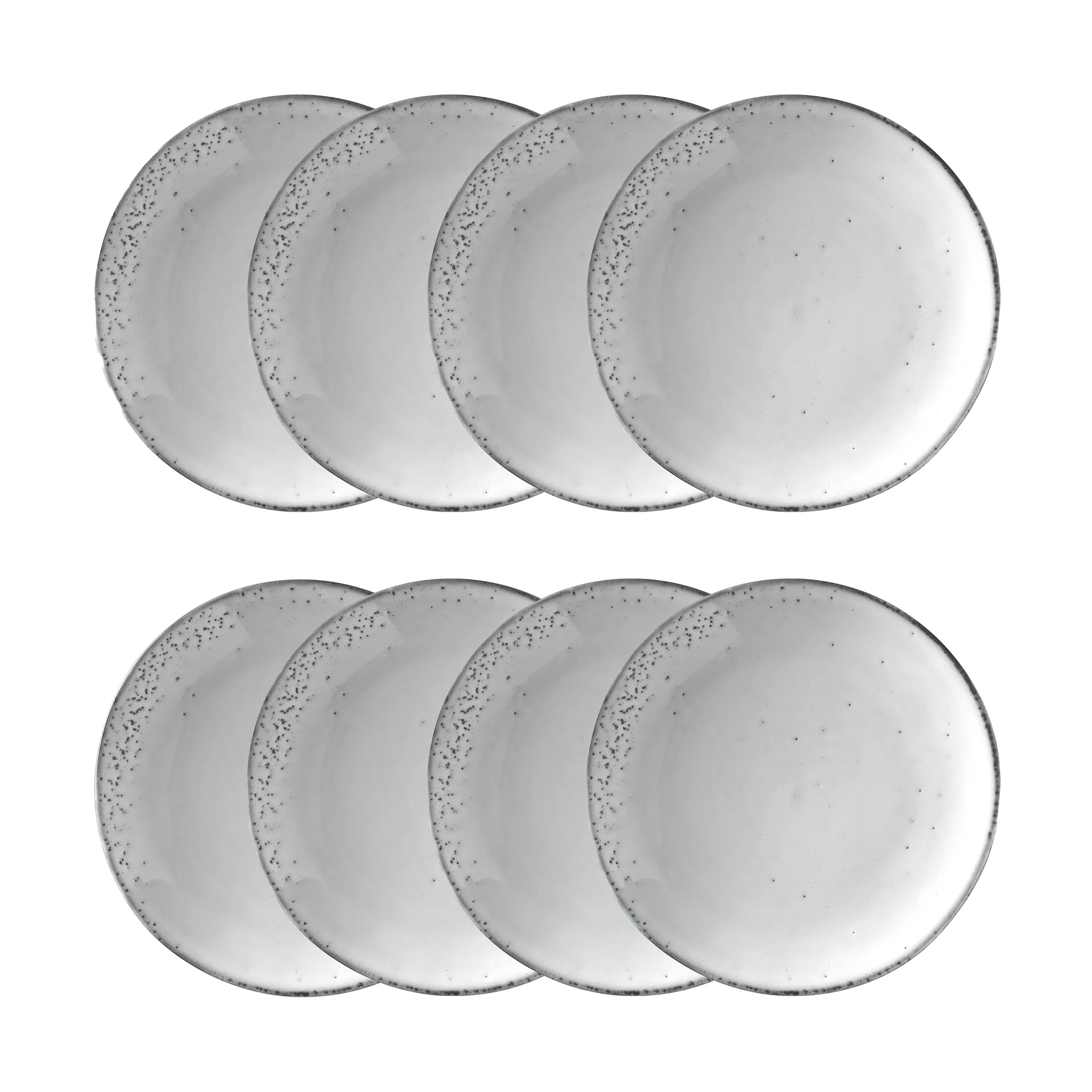 Piatto Nordic Sand Ø20 cm confezione da 8,  Broste Copenhagen