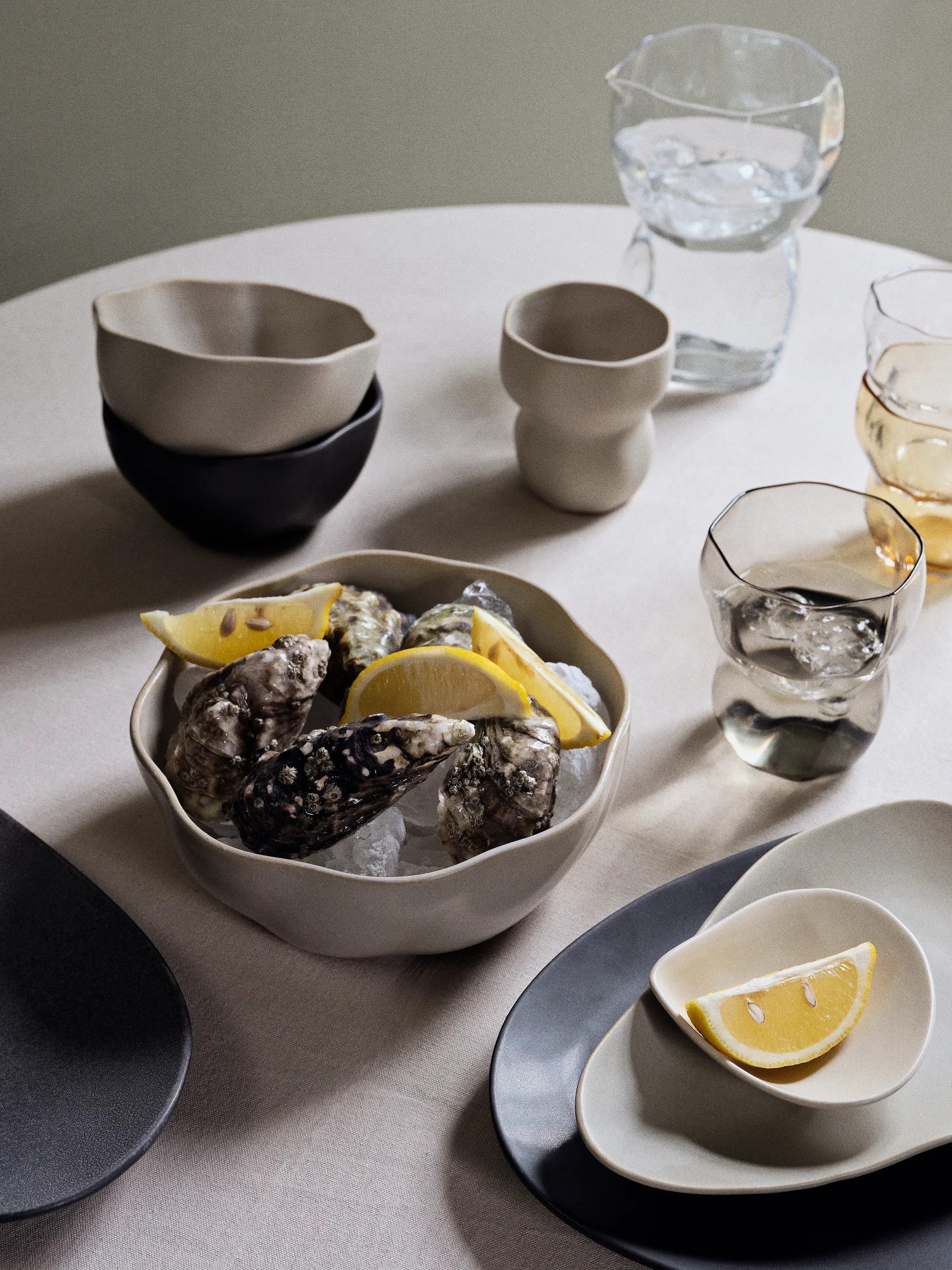 Piatto piccolo Limfjord 10x10 cm, soft beige Broste Copenhagen