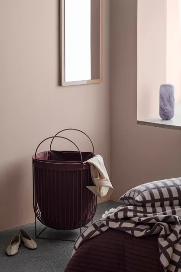 Plaid in cotone Isa 130x180 cm - Decadent chocolate-purple - Broste Copenhagen