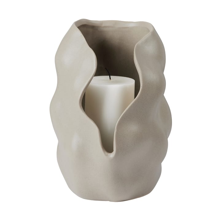 Portacandele Hekla Hurricane Ø18,6 cm, Dove grey Broste Copenhagen