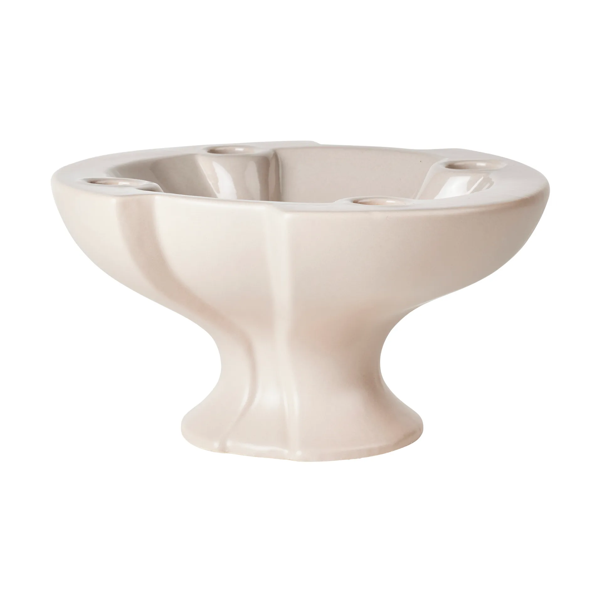 Portacandele Leda, Ø 22x12 cm, Grigio sabbia Broste Copenhagen