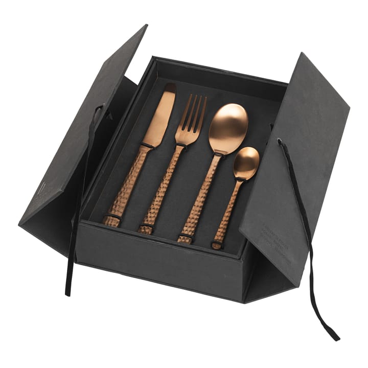 Posate Hune 16 pz - copper hammered - Broste Copenhagen