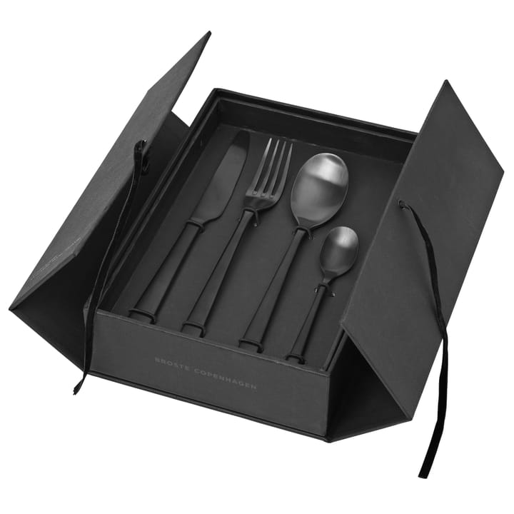 Posate Hune 4 pezzi - Titanium matte black - Broste Copenhagen