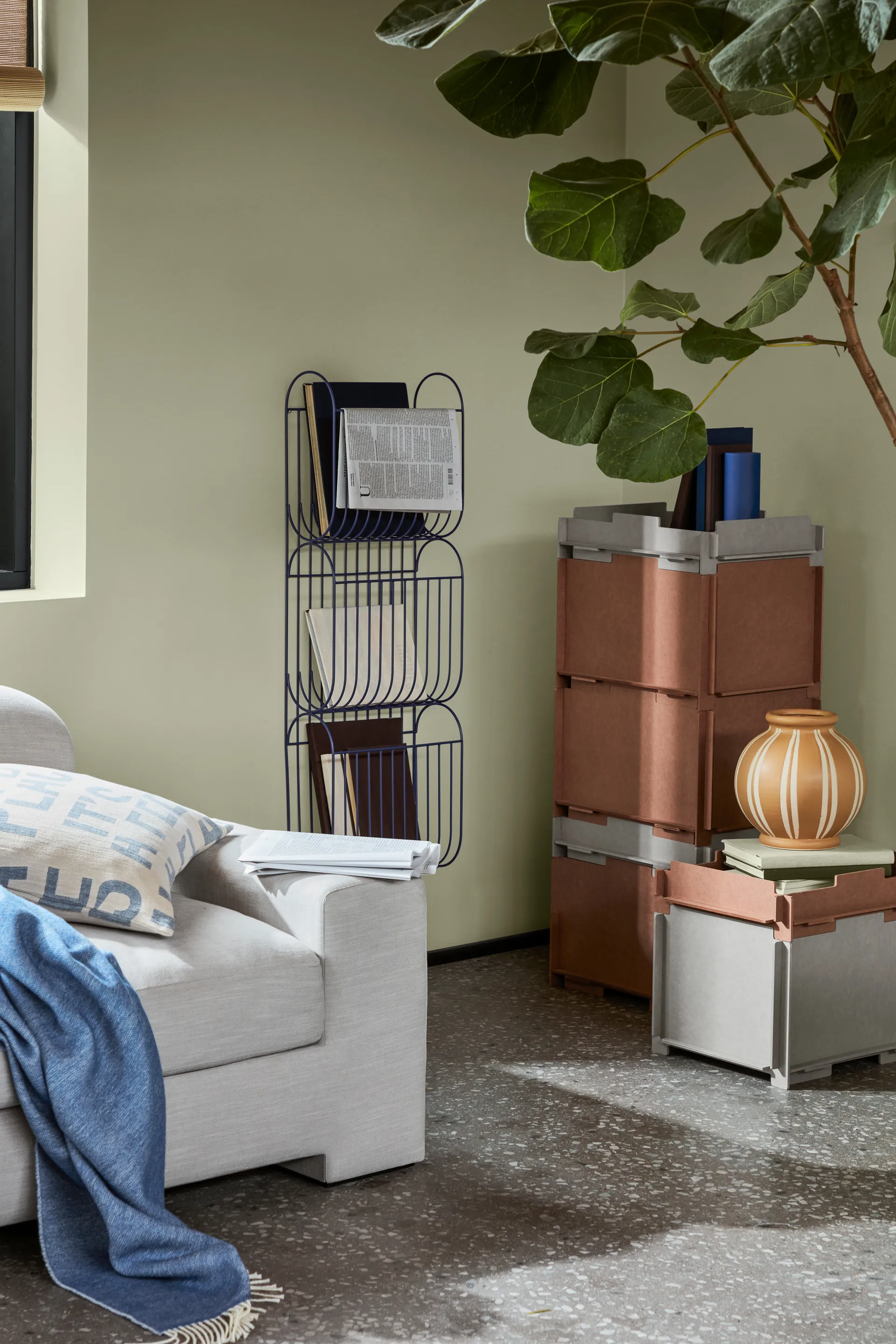 Scatola contenitore Stacie 34x44 cm, Grigio Broste Copenhagen