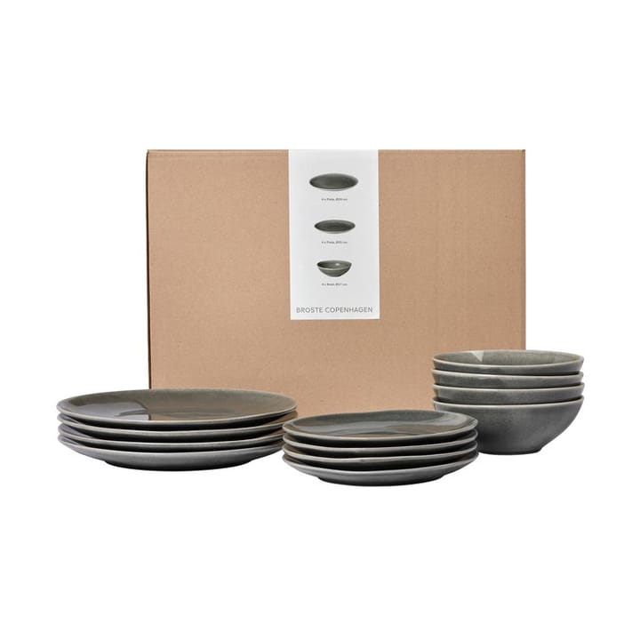 Servizio da tavola Nordic Rain, 12 pezzi Broste Copenhagen