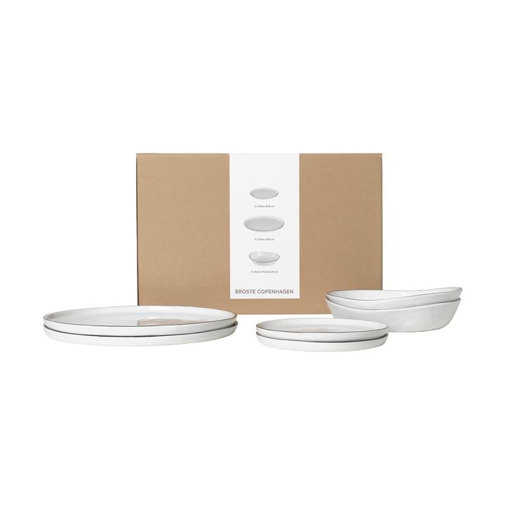 Set da cena per due Nordic Salt - 6 pezzi - Broste Copenhagen