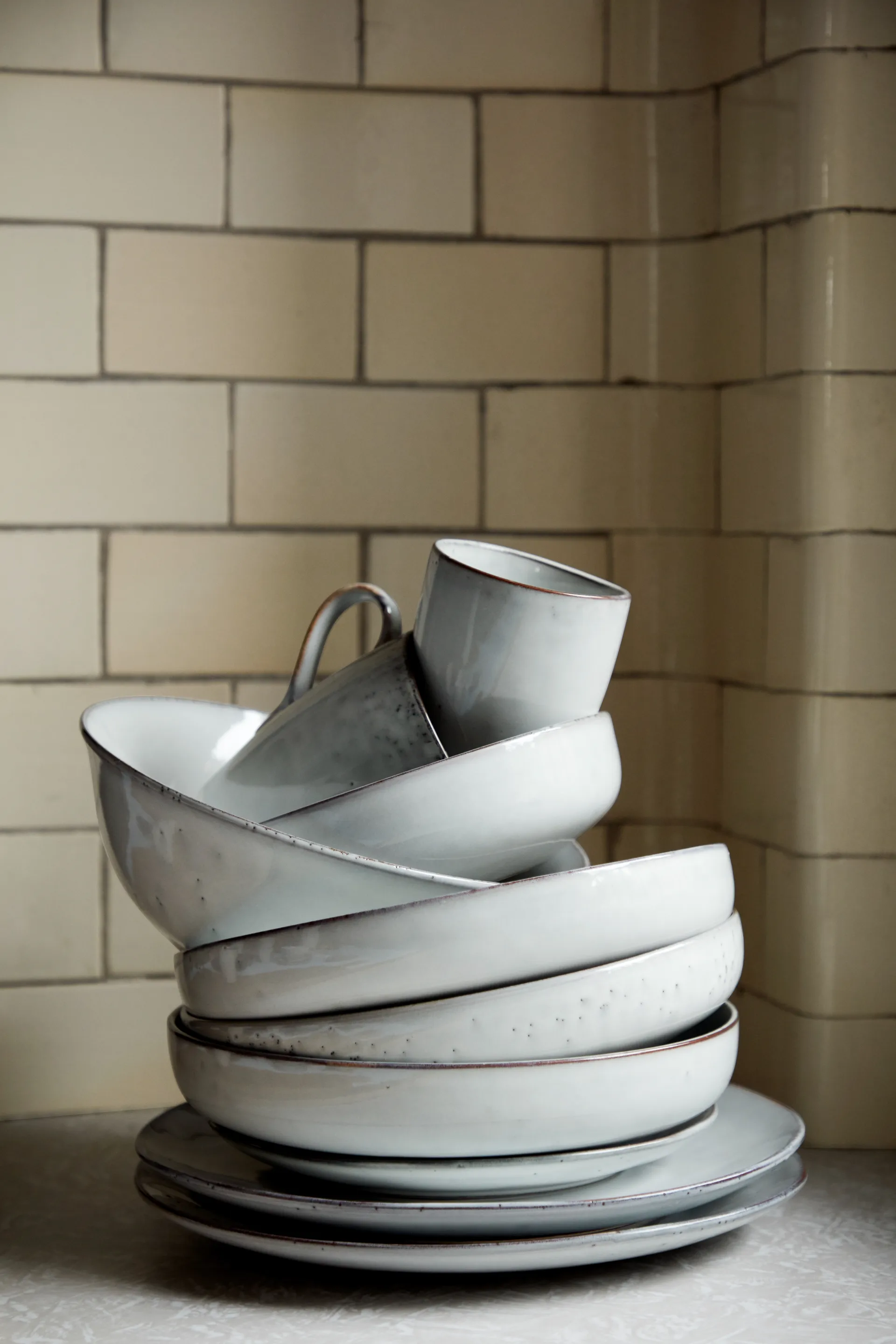 Set da colazione Nordic Sand, 12 pezzi Broste Copenhagen