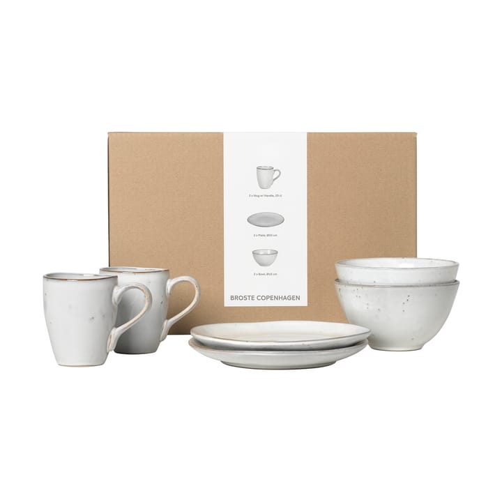 Set per la colazione per due Nordic Sand - 6 pezzi - Broste Copenhagen