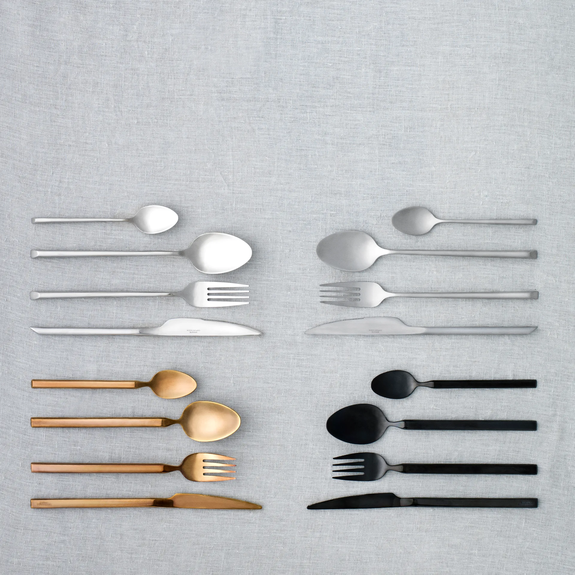 Set posate Sletten 16 pz, acciaio inossidabile opaco Broste Copenhagen
