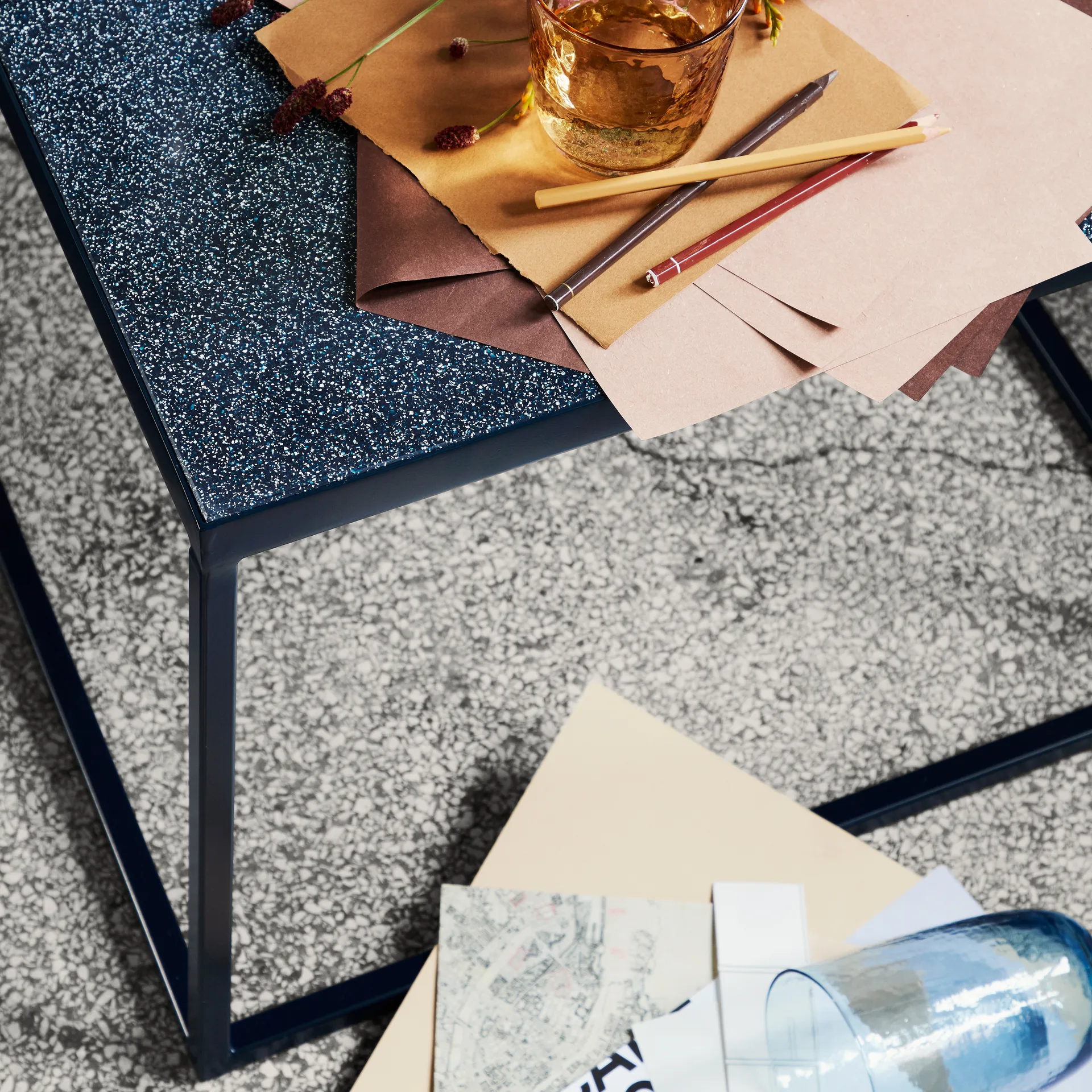 Set tavolino da caffè Tilde, Blu scuro Broste Copenhagen