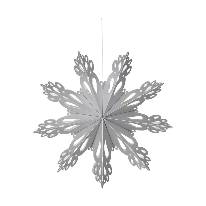 Snowflake stella dell’Avvento - Argento, M - Broste Copenhagen