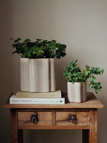 Sonja vaso per fiori H:20 cm - Rainy Day Grigio - Broste Copenhagen