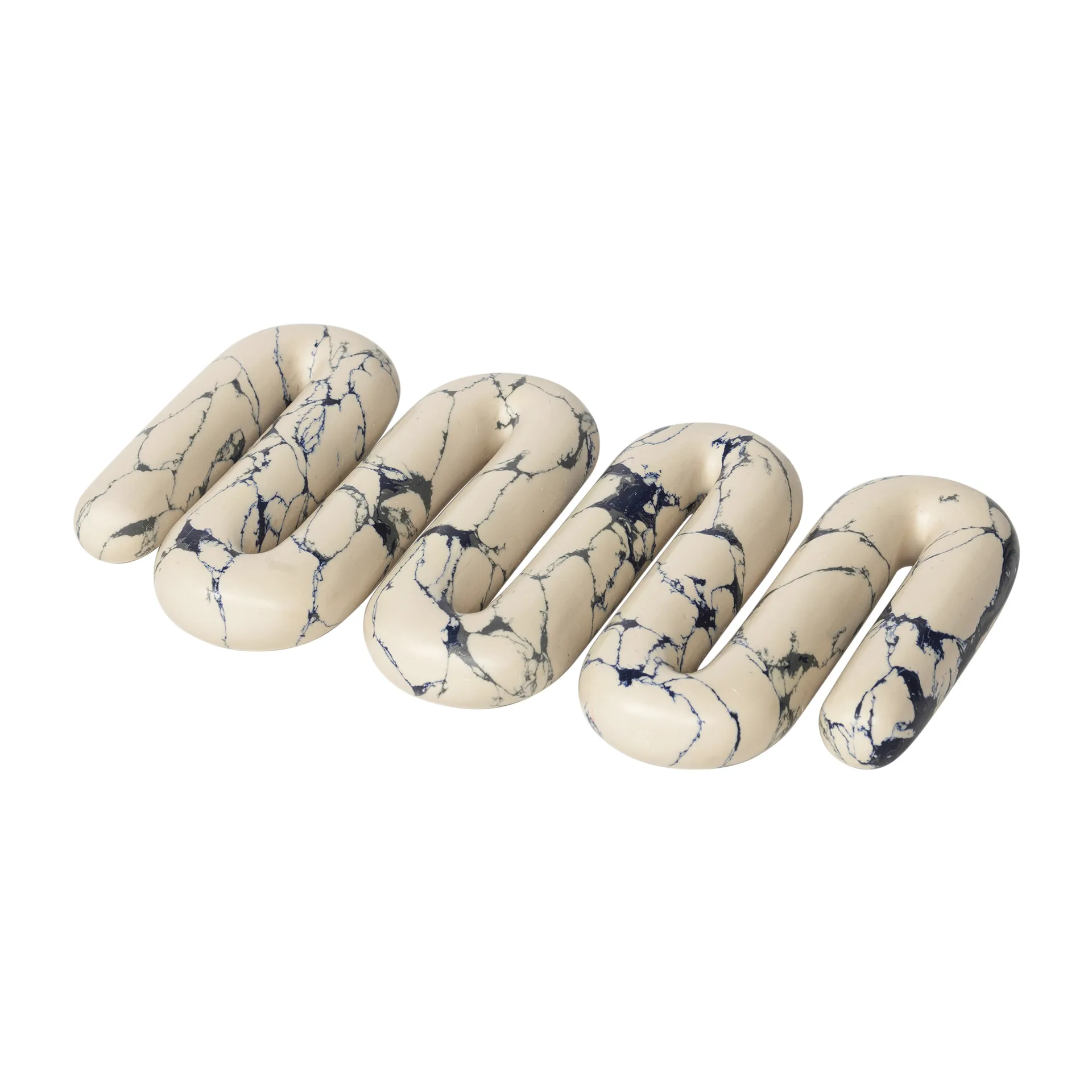 Sottopentola Orla 14x25 cm, bianco-spectrum blue Broste Copenhagen