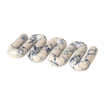 Sottopentola Orla 14x25 cm - bianco-spectrum blue - Broste Copenhagen