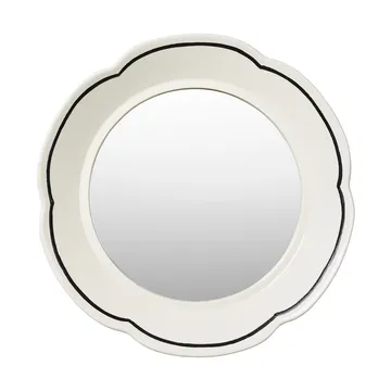 Specchio Hilma Ø36 cm - Off white-nero - Broste Copenhagen