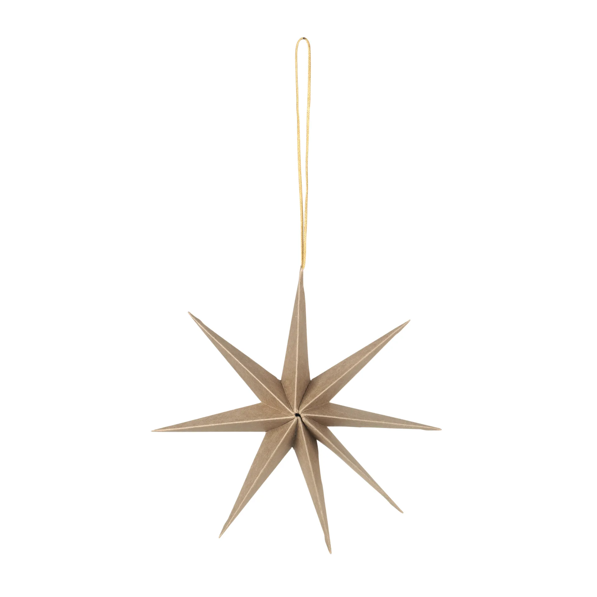 Stella di carta Pax Star Ø 15 cm, Marrone naturale Broste Copenhagen