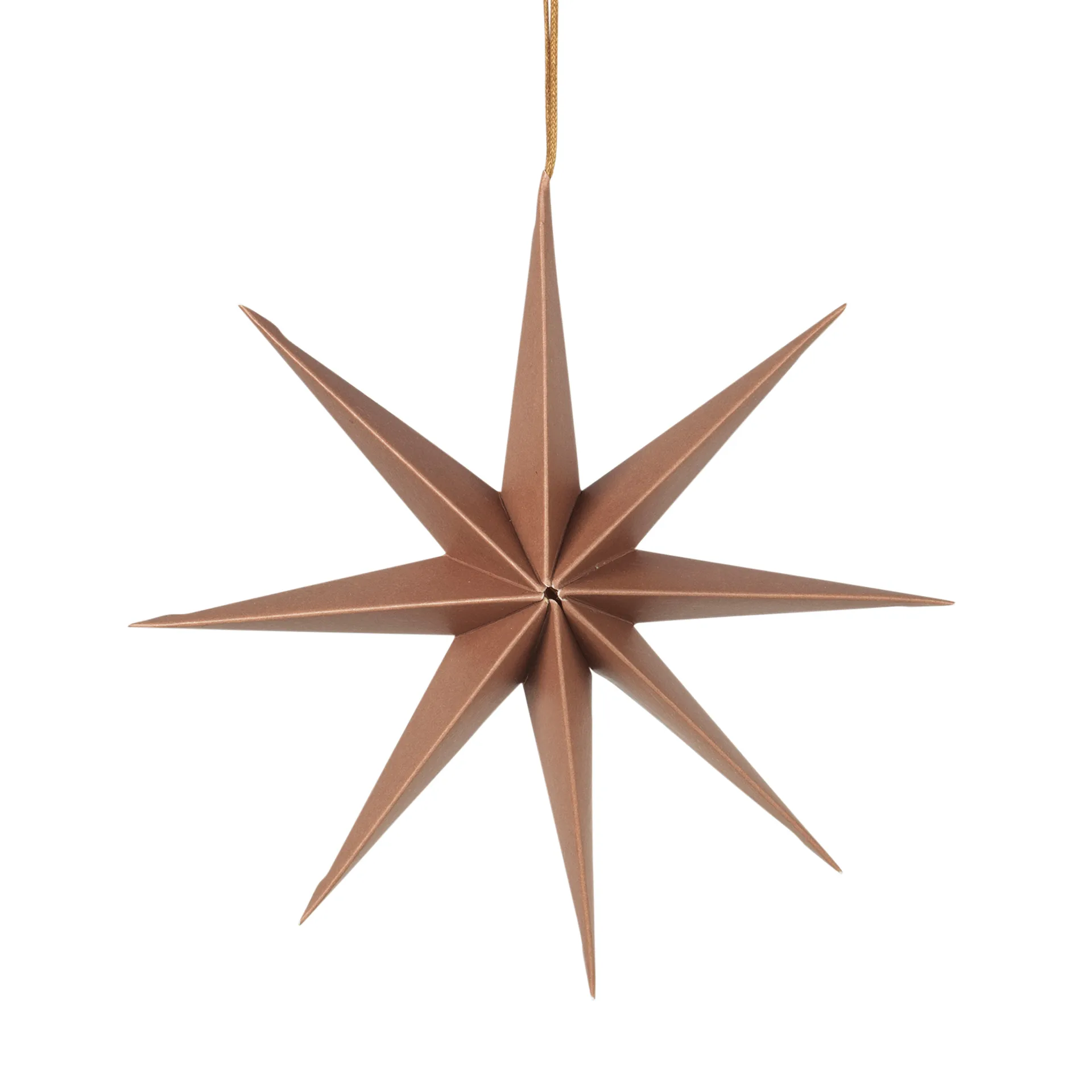 Stella di carta Star Ø 50 cm, Arancione tanno Broste Copenhagen