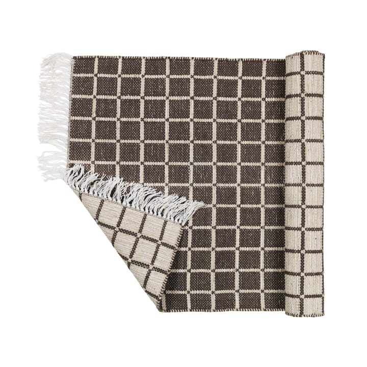 Tappeto in cotone Henny 70x140 cm, light grey-aubergine Broste Copenhagen
