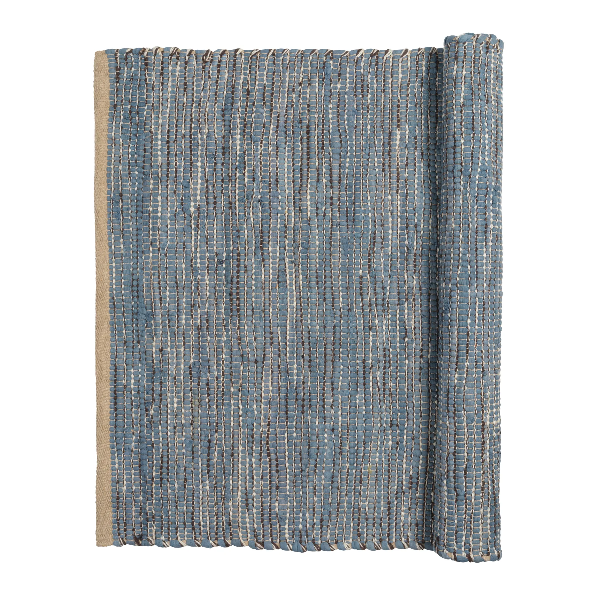 Tappeto in cotone Magda 80x250 cm, flint stone blue Broste Copenhagen
