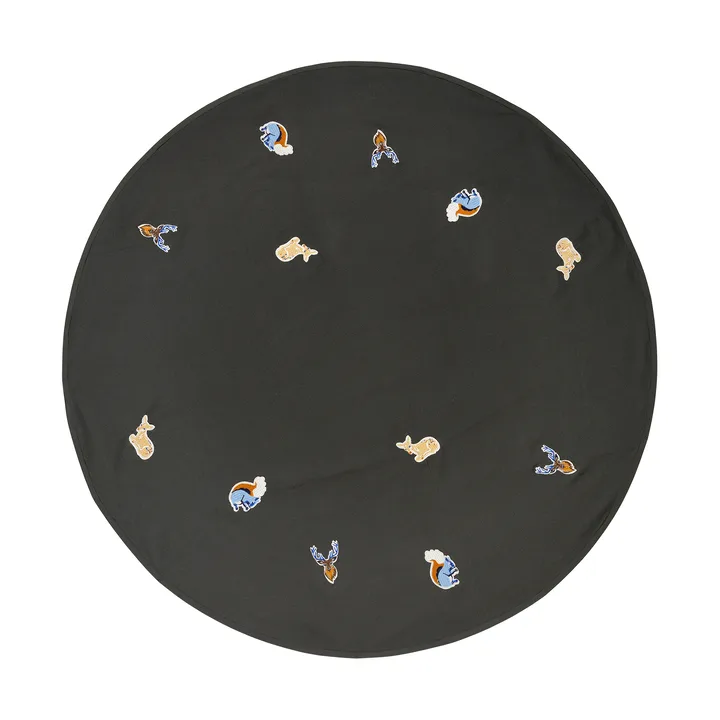 Tappeto per albero di Natale Deer - Forest Green - Broste Copenhagen