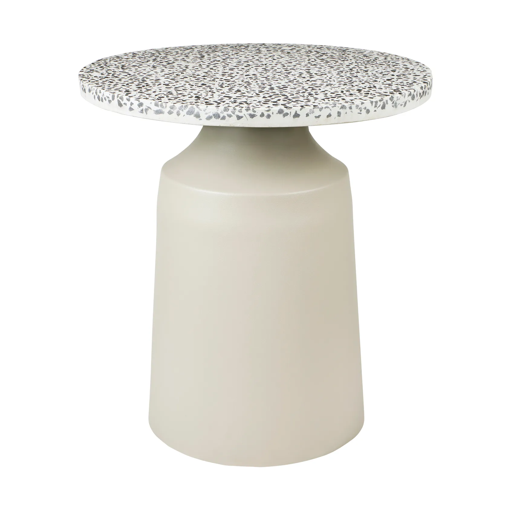 Tavolino Agari Ø45x45 cm, Rainy day grey-black Broste Copenhagen