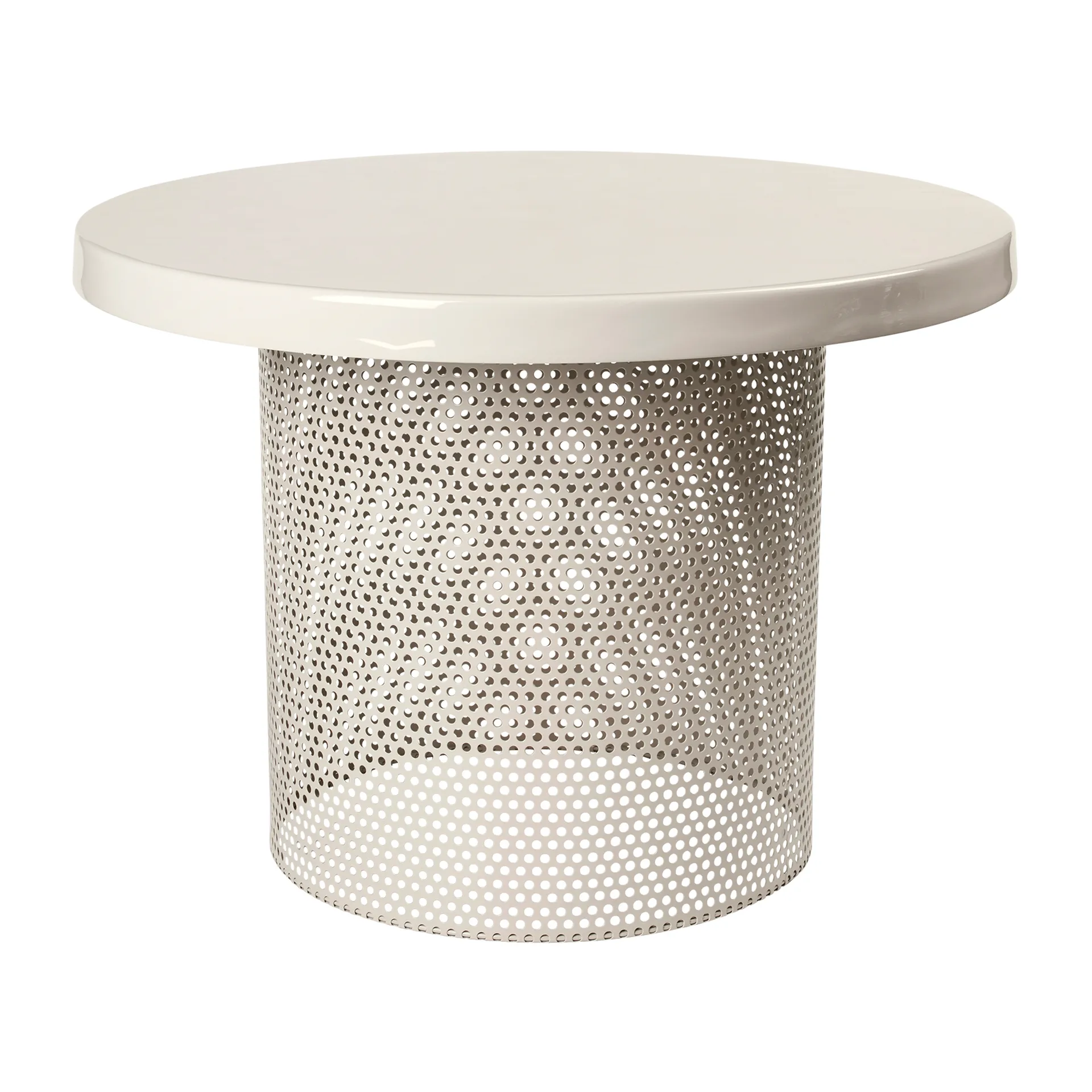 Tavolo Tulina, Ø 50x36 cm, Bianco sporco Broste Copenhagen